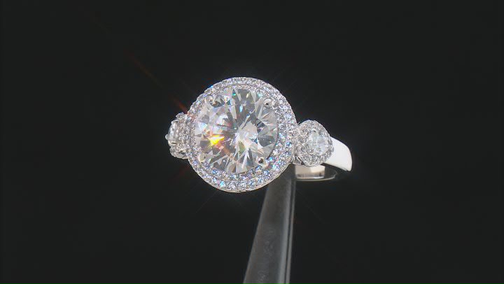 White Cubic Zirconia Platineve Ring 6.84ctw Video Thumbnail