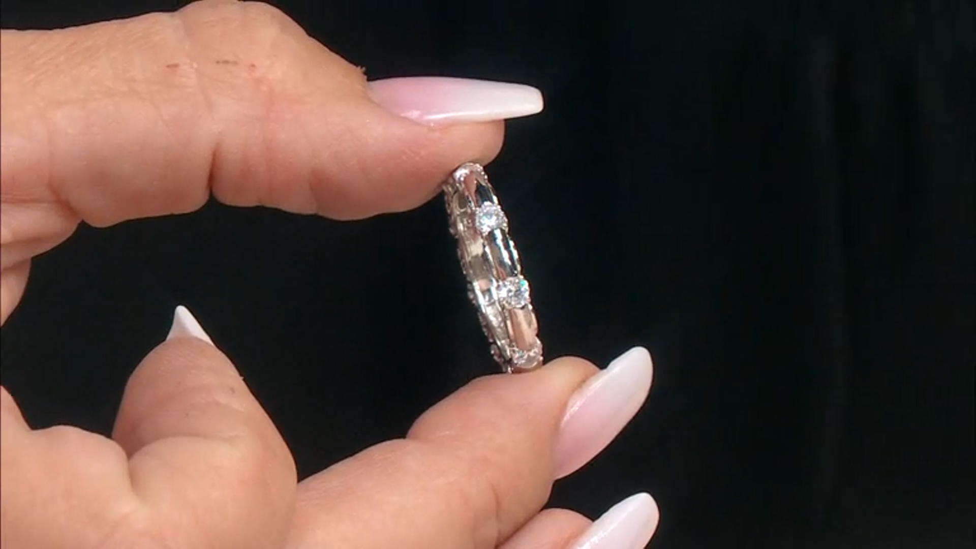 White Cubic Zirconia Platineve Ring 1.56ctw Video Thumbnail