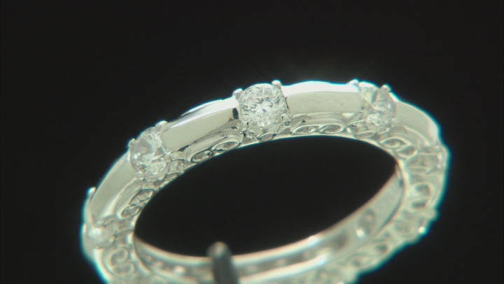 White Cubic Zirconia Platineve Ring 1.56ctw Video Thumbnail