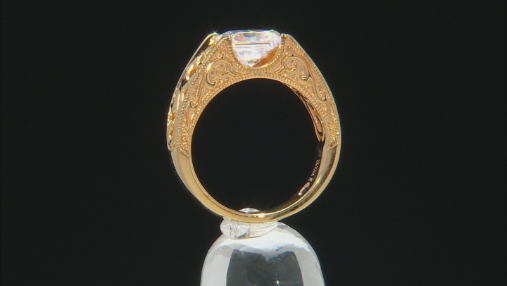 Cubic Zirconia 18k Yellow Gold Over Sterling Silver Ring 2.79ctw Video Thumbnail