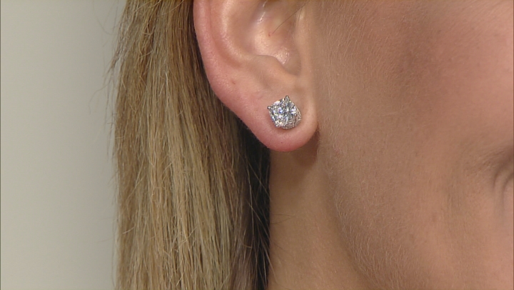 Cubic Zirconia Platineve Earrings 5.21ctw (3.96ctw DEW) Video Thumbnail