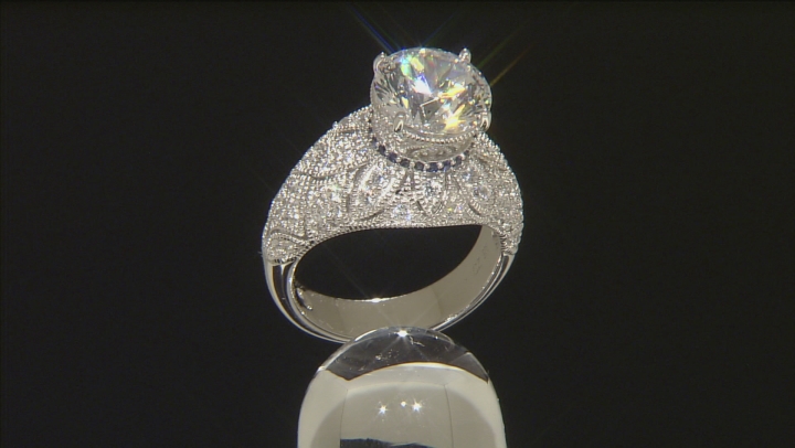 White Cubic Zirconia Platineve Ring 7.78ctw Video Thumbnail