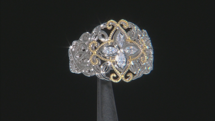 White Cubic Zirconia Platineve Ring 0.50ctw Video Thumbnail