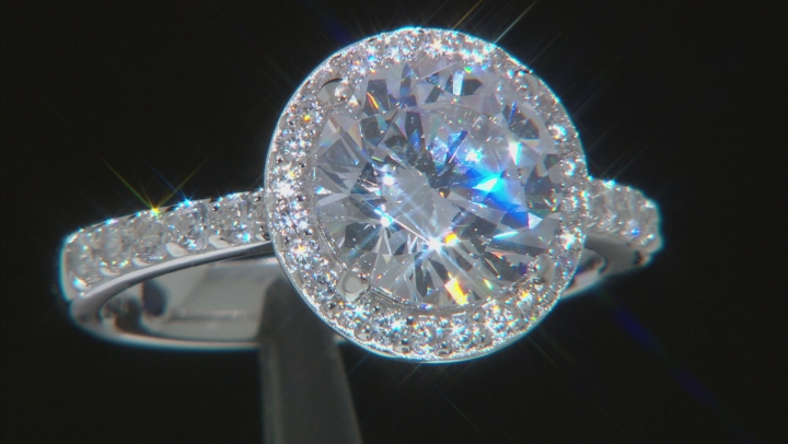 White Cubic Zirconia Platineve ® Ring 5.01ctw Video Thumbnail