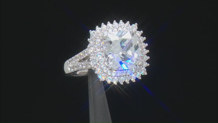 White Cubic Zirconia Platineve ® Ring 8.36ctw Video Thumbnail