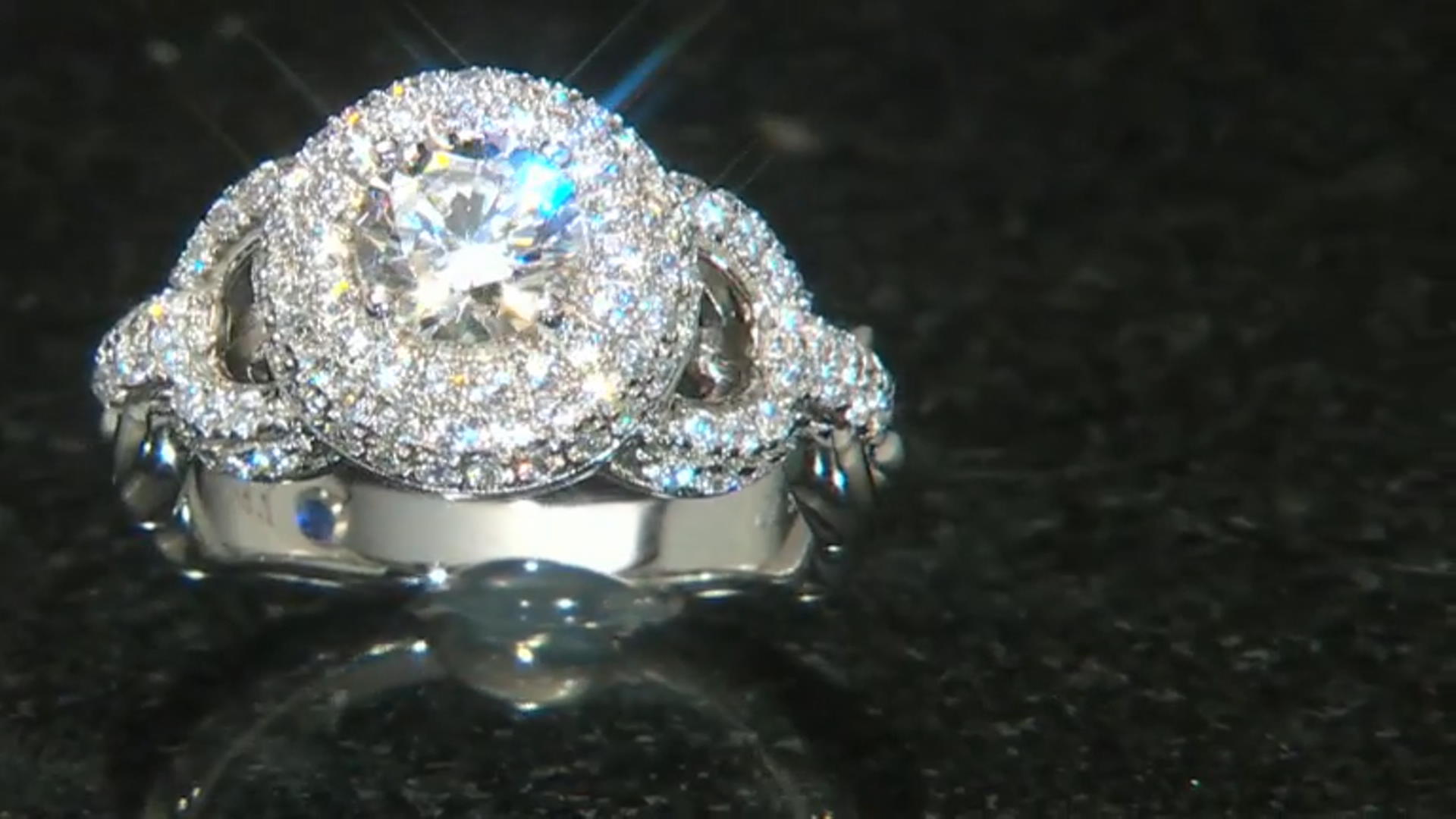 White Cubic Zirconia Platineve Ring (2.09ctw DEW) Video Thumbnail