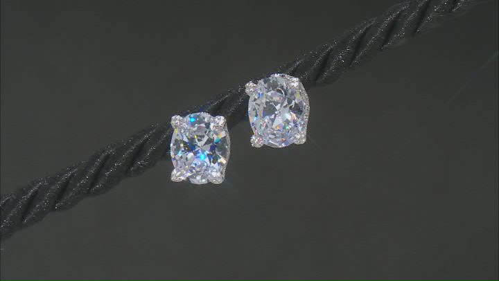 White Cubic Zirconia Platineve Earrings 7.60ctw Video Thumbnail