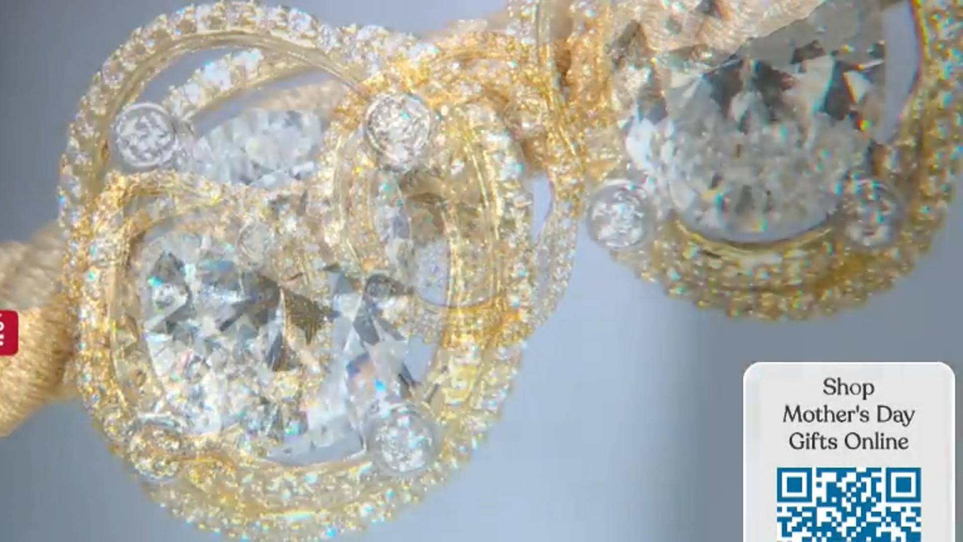 White Cubic Zirconia Platineve(R) And 18k Yellow Gold Over Sterling Silver Holiday Earrings 9.10ctw Video Thumbnail
