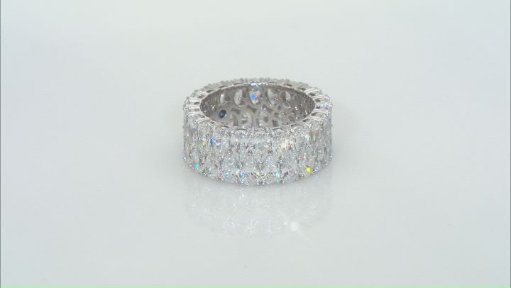 White Cubic Zirconia Platineve® Ring 12.41ctw Video Thumbnail
