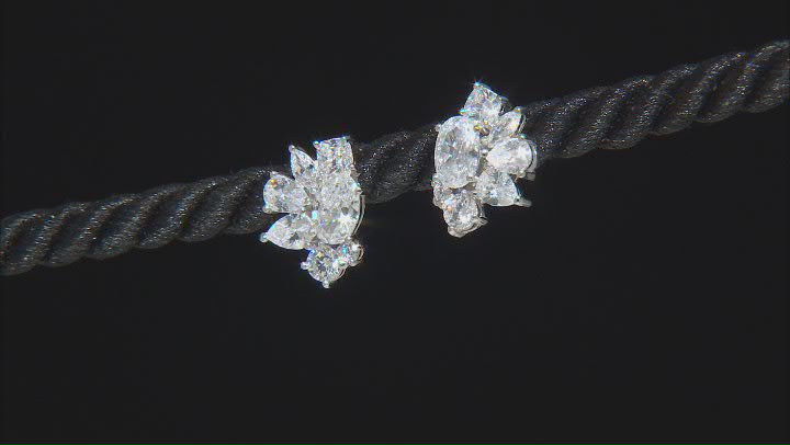 White Cubic Zirconia Platineve® Earrings 3.42ctw Video Thumbnail