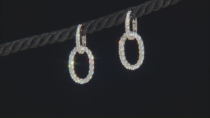 White Cubic Zirconia Platineve® Earrings 2.56ctw Video Thumbnail