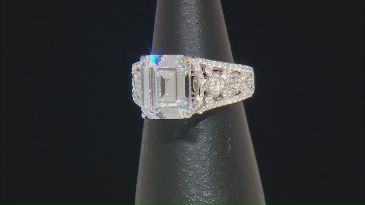 White Cubic Zirconia Platineve® Ring 9.17ctw Video Thumbnail