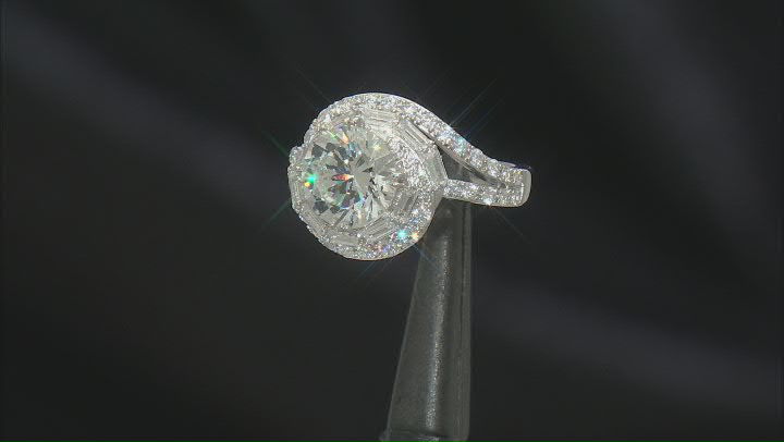 White Cubic Zirconia Platineve® Ring 5.92ctw Video Thumbnail