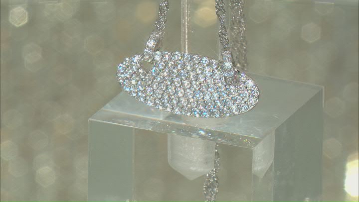 White Cubic Zirconia Platineve® Necklace 1.98ctw Video Thumbnail