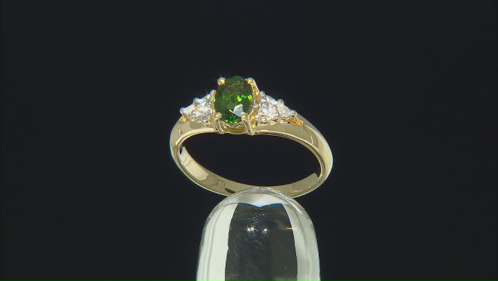 Green Chrome Diopside 18K Yellow Gold Over Sterling Silver Jewelry Set 2.27ctw Video Thumbnail