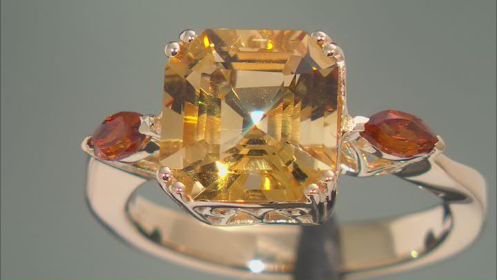 Yellow Citrine 18k Yellow Gold Over Sterling Silver Ring 4.48ctw Video Thumbnail