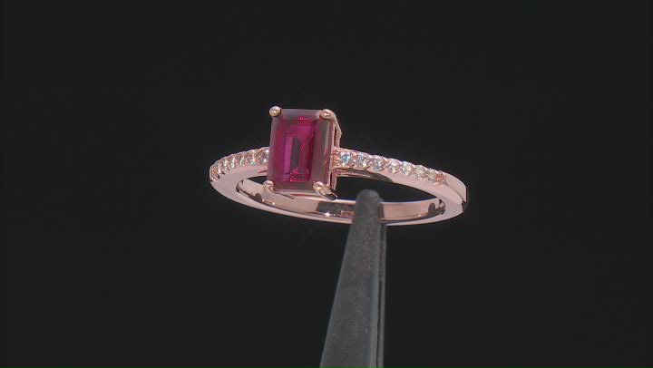 Magenta Petalite 18K Rose Gold Over Sterling Silver Ring 0.80ctw Video Thumbnail