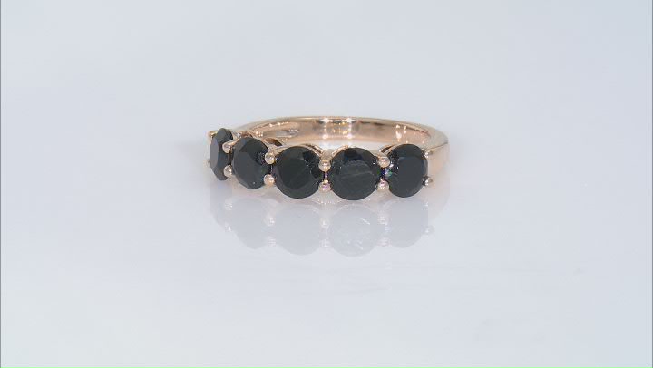 Black Spinel 18k Yellow Gold Over Sterling Silver Ring 2.86ctw Video Thumbnail
