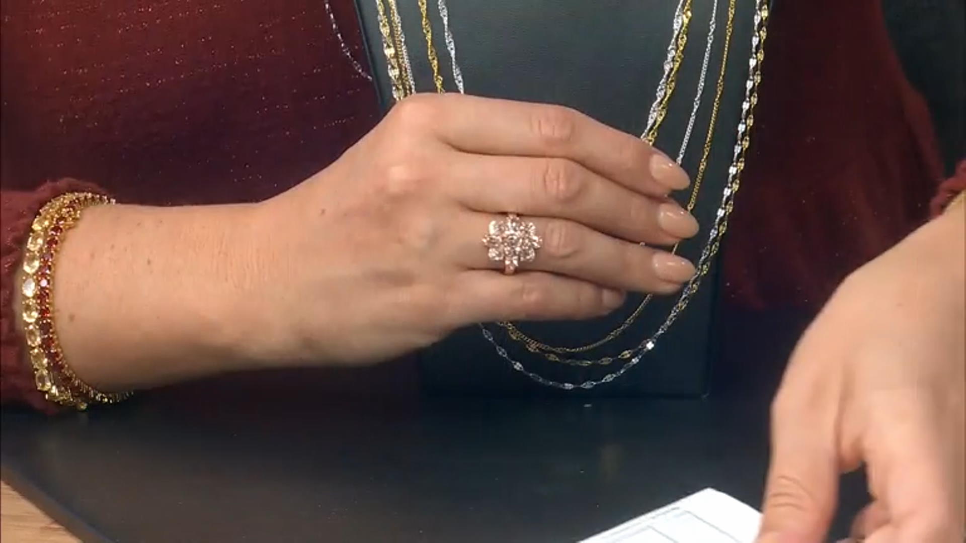 Morganite With White Zircon 18k Rose Gold Over Sterling Silver 2.09ctw Video Thumbnail