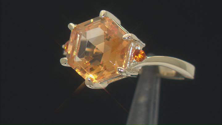 Yellow Citrine 18k Yellow Gold Over Sterling Silver Ring 3.67ctw Video Thumbnail