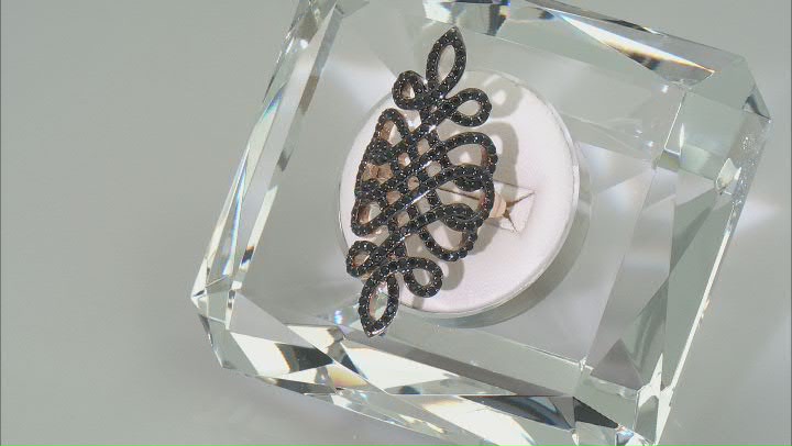 Black Spinel 18k Yellow Gold Over Sterling Silver Ring 1.56ctw Video Thumbnail