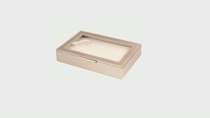 WOLF Medium Ring Box with Window and LusterLoc (TM) in Rose Gold Video Thumbnail