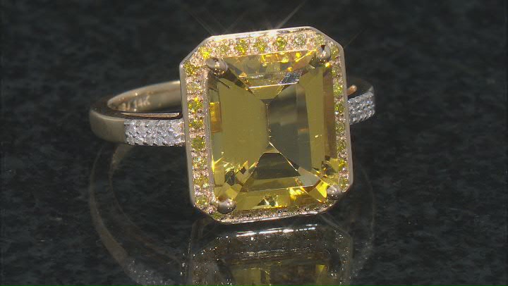 Yellow Beryl 14k Yellow Gold Ring 4.85ctw Video Thumbnail