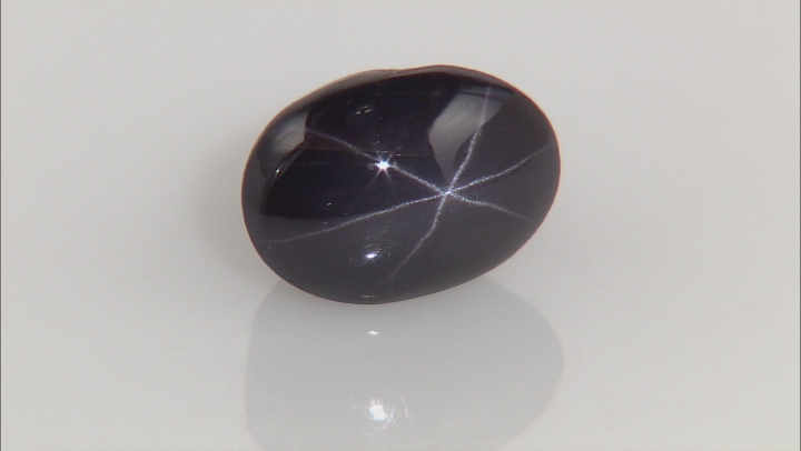 Black Spinel Star 13.54x9.59x9.07mm Oval Cabochon 10.95ct Video Thumbnail