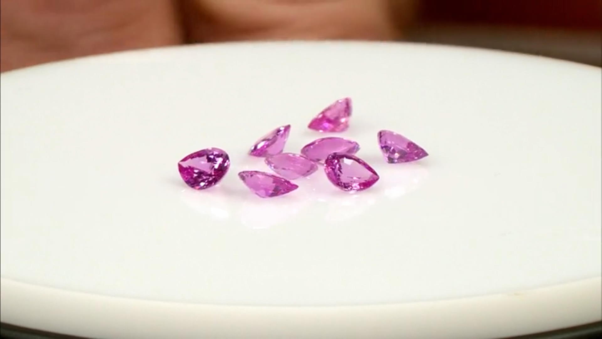 Pink Sapphire Untreated Pear Shape Set 24.26ctw Video Thumbnail