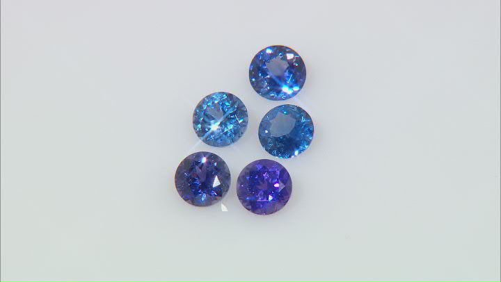 Multi-Color Sapphire Untreated Round Set 2.92ctw Video Thumbnail