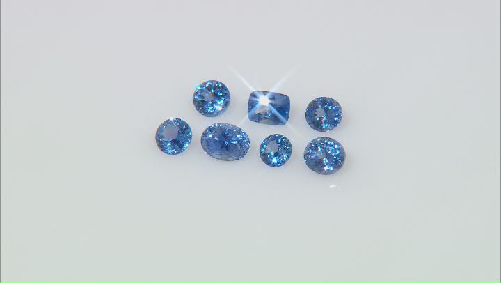 Sapphire Untreated Mixed Shape Set 5.23ctw Video Thumbnail