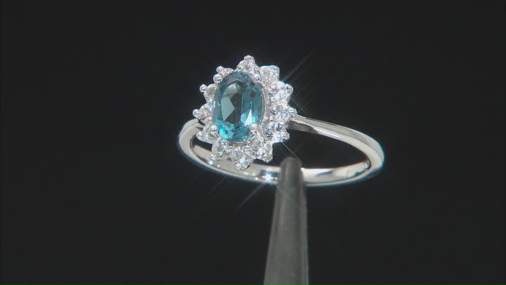 London blue topaz rhodium over sterling silver jewelry set 5.03ctw Video Thumbnail