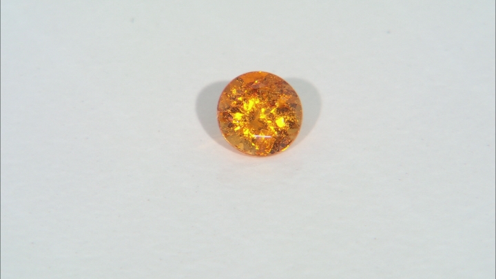 Garnet Spessartite 6.5mm Round 1.15ct Video Thumbnail